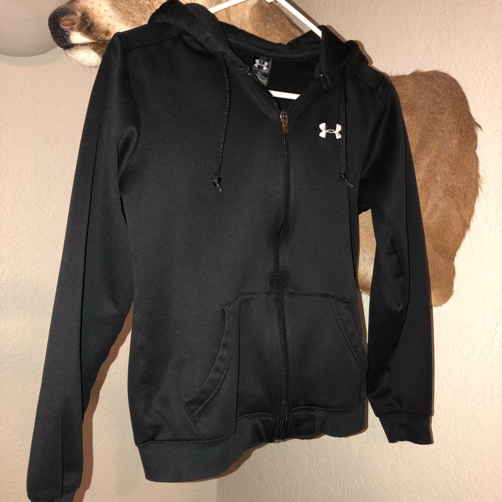 Black Under Armour zip up jacket
